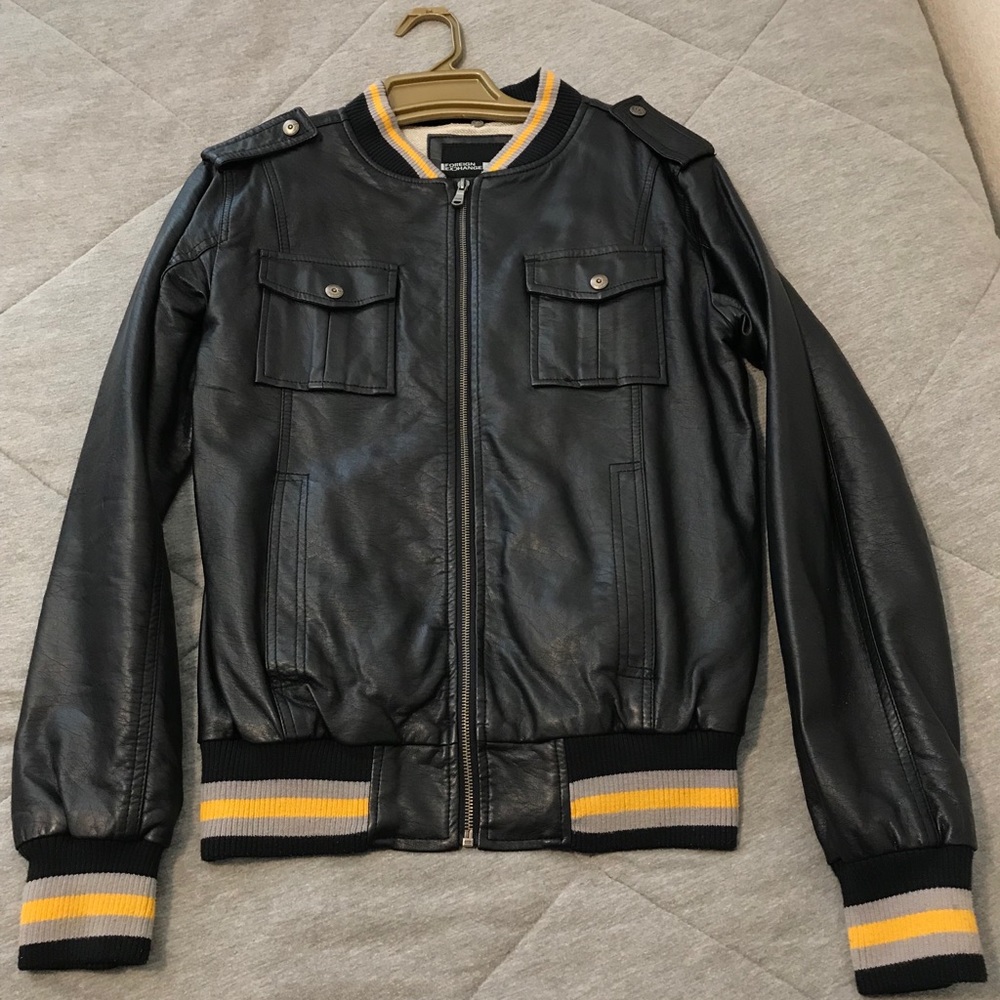 Foreign exchange leather jacket